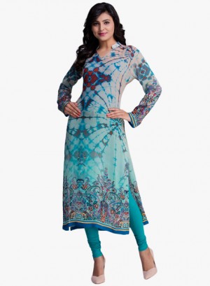 Biba Pink Kurta Cullottes with Dupatta