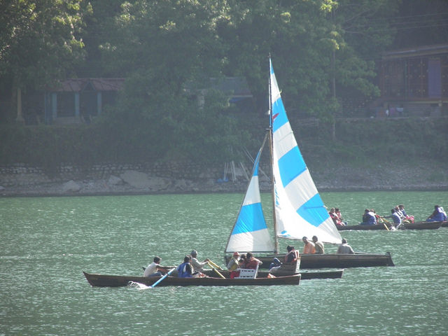 Boating in Naini Lake