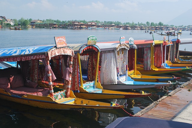 Boat Houses in Kashmir